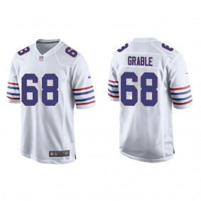 Men's Tylan Grable Buffalo Bills White Alternate Game Jersey