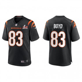 Men's Cincinnati Bengals Tyler Boyd Black Super Bowl LVI Game Jersey