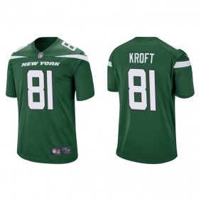 Men's New York Jets Tyler Kroft Green Game Jersey