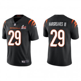 Men's Cincinnati Bengals Vernon Hargreaves III Black Super Bowl LVI Vapor Limited Jersey