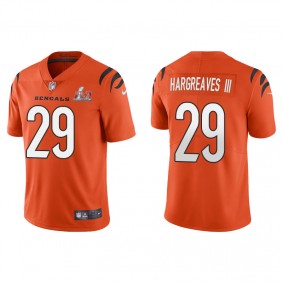 Men's Cincinnati Bengals Vernon Hargreaves III Orange Super Bowl LVI Vapor Limited Jersey