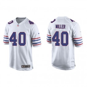 Men's Buffalo Bills Von Miller White Alternate Game Jersey