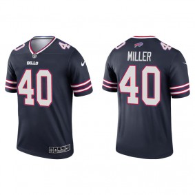 Men's Buffalo Bills Von Miller Navy Inverted Legend Jersey