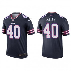 Men's Buffalo Bills Von Miller Navy Inverted Legend Jersey