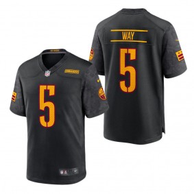 Men's Washington Commanders Tress Way Black Alternate Game Player Jersey