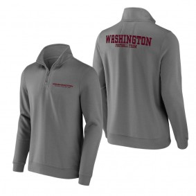 Men's Washington Football Team NFL x Darius Rucker Collection by Fanatics Gray Tri-Blend Quarter-Zip Sweatshirt