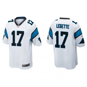 Men's Xavier Legette Carolina Panthers White Game Jersey