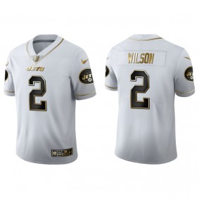 Men's New York Jets Zach Wilson White Golden Edition Jersey