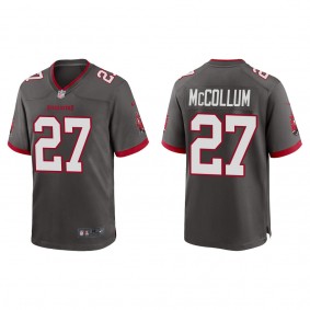 Men's Tampa Bay Buccaneers Zyon McCollum Pewter 2022 NFL Draft Alternate Game Jersey