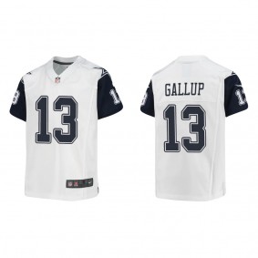 Youth Michael Gallup Dallas Cowboys White Alternate Game Jersey