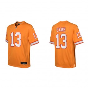 Mike Evans Youth Tampa Bay Buccaneers Orange Throwback Game Jersey