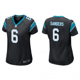 Women's Carolina Panthers Miles Sanders Black Game Jersey