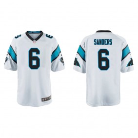 Youth Carolina Panthers Miles Sanders White Game Jersey