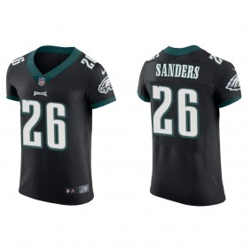 Miles Sanders Men's Philadelphia Eagles Nike Black Vapor Elite Jersey