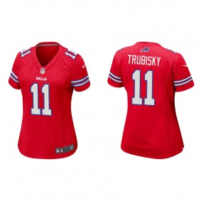 Women's Buffalo Bills Mitchell Trubisky Red Game Jersey