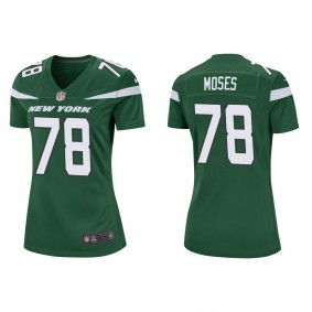 Women's New York Jets Morgan Moses Green Game Jersey