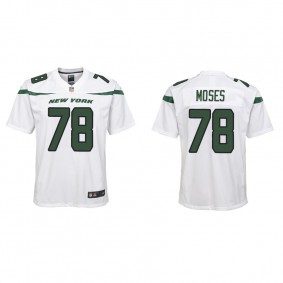 Youth New York Jets Morgan Moses White Game Jersey