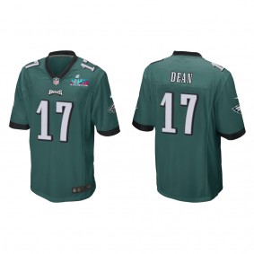 Nakobe Dean Men's Philadelphia Eagles Super Bowl LVII Midnight Green Game Jersey