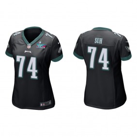 Ndamukong Suh Women's Philadelphia Eagles Super Bowl LVII Black Game Jersey