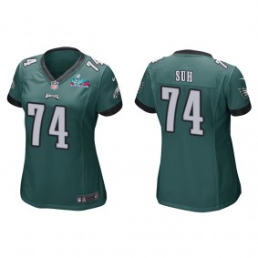 Ndamukong Suh Women's Philadelphia Eagles Super Bowl LVII Green Game Jersey