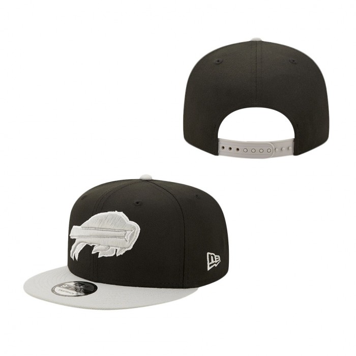 Men's New Era Black Gray Buffalo Bills Two-Tone Color Pack 9FIFTY ...