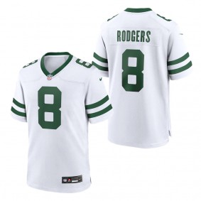 Men's New York Jets Aaron Rodgers Legacy White Game Jersey