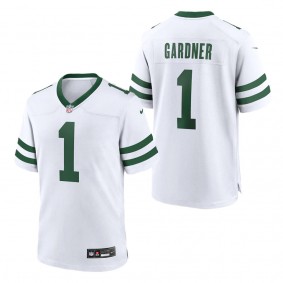 Men's New York Jets Ahmad Sauce Gardner Legacy White Game Jersey