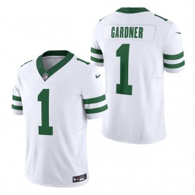 Men's New York Jets Ahmad Sauce Gardner Legacy White Vapor F.U.S.E. Limited Jersey