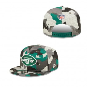 New York Jets Camo 2022 NFL Training Camp Official 9FIFTY Snapback Adjustable Hat