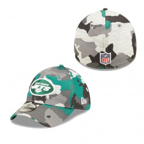 New York Jets Camo 2022 NFL Training Camp Official 39THIRTY Flex Hat