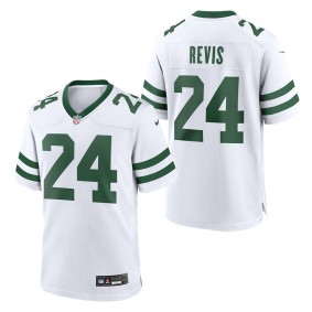 Men's New York Jets Darrelle Revis White Legacy Retired Player Game Jersey