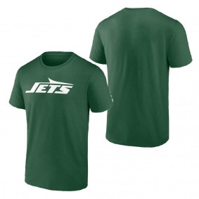 Men's New York Jets Green Primary Logo T-Shirt