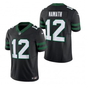 Men's New York Jets Joe Namath Legacy Black Alternate Vapor F.U.S.E. Limited Jersey