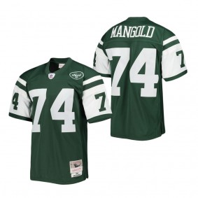 Men's New York Jets Nick Mangold Mitchell & Ness Green 2006 Legacy Replica Jersey