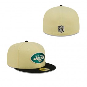 New York Jets Soft Yellow 59FIFTY Fitted Hat