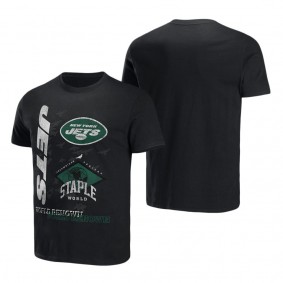 Men's New York Jets NFL x Staple Black World Renowned T-Shirt