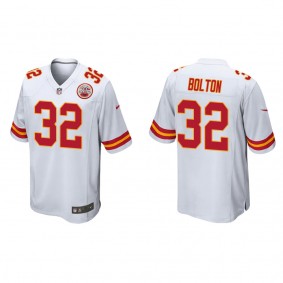 Men's Kansas City Chiefs Nick Bolton White Game Jersey