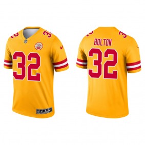 Men's Kansas City Chiefs Nick Bolton Yellow Inverted Legend Jersey