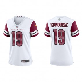 Women's Washington Commanders Noah Igbinoghene White Game Jersey