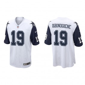 Men's Noah Igbinoghene Dallas Cowboys White Alternate Game Jersey