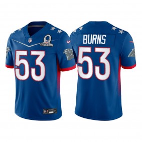 2022 NFC Pro Bowl Brian Burns Panthers Jersey Game Royal