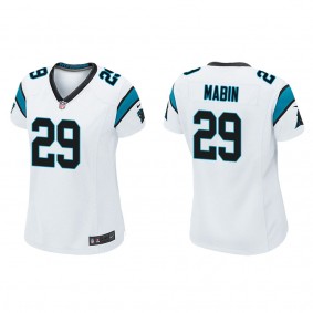 Women's Carolina Panthers Greg Mabin White Game Jersey