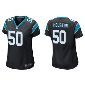 Women's Carolina Panthers Justin Houston Black Game Jersey