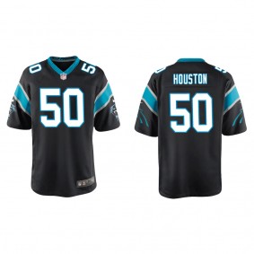 Youth Carolina Panthers Justin Houston Black Game Jersey