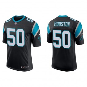 Men's Carolina Panthers Justin Houston Black Vapor Limited Jersey