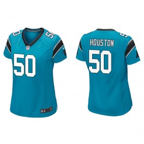 Women's Carolina Panthers Justin Houston Blue Game Jersey