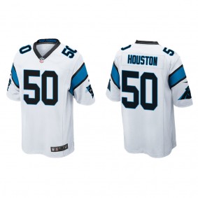 Men's Carolina Panthers Justin Houston White Game Jersey