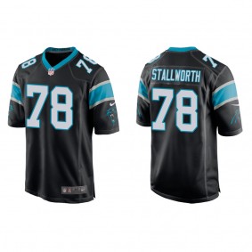 Men's Carolina Panthers Taylor Stallworth Black Game Jersey