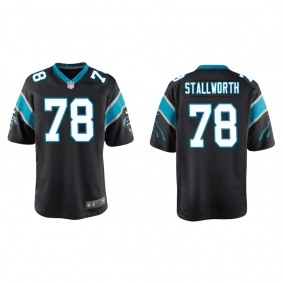 Youth Carolina Panthers Taylor Stallworth Black Game Jersey