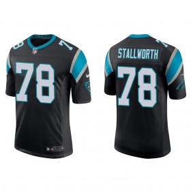 Men's Carolina Panthers Taylor Stallworth Black Vapor Limited Jersey